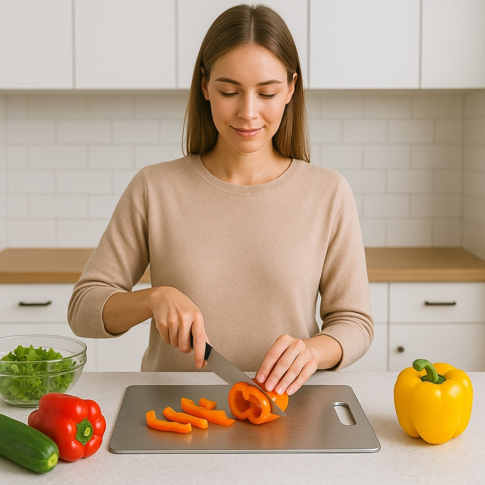 Auromnis – Dein hygienisches Schneidebrett aus Edelstahl
