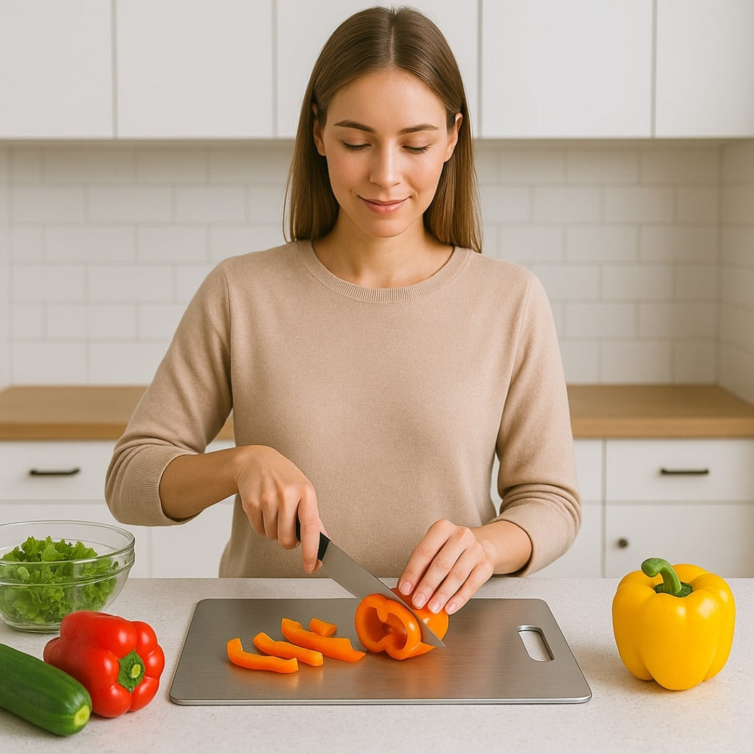 Auromnis – Dein hygienisches Schneidebrett aus Edelstahl